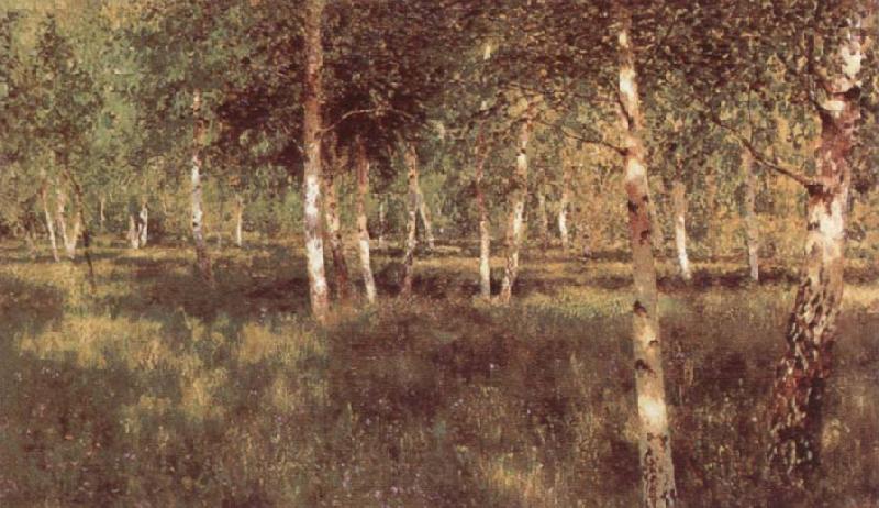 Isaac Ilich Levitan Birch Grove Norge oil painting art